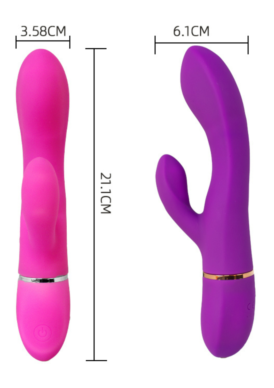 CONSOLADOR JELLY DOBLE RABBIT