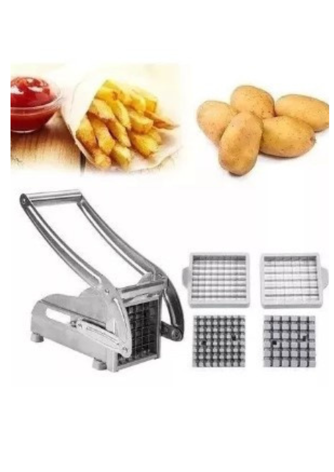 CORTADOR DE PAPAS ACERO INOXIDABLE